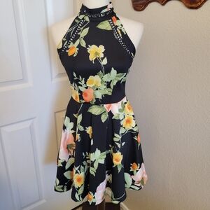 B.Darlin Floral Halter Top Dress Size 5/6